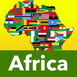 非洲 - 旗帜和地图
