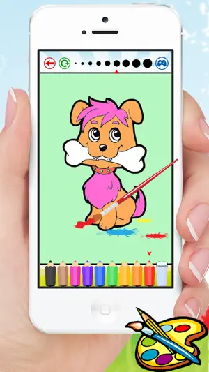 动物狗猫鼠及着色书 - 图纸进行儿童游戏