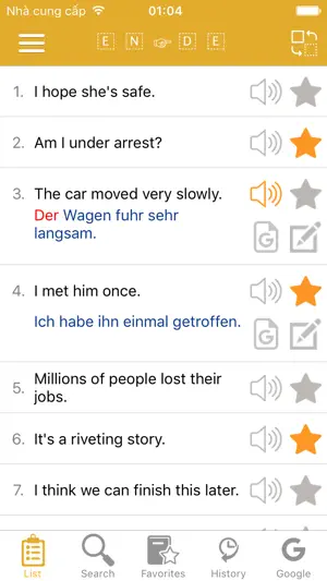 English - German Common Phrases