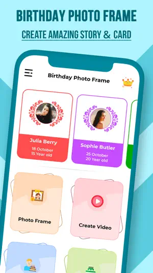 Bday Video Maker, Wishes, Card