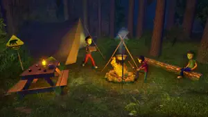 Camping with Scary Teacher